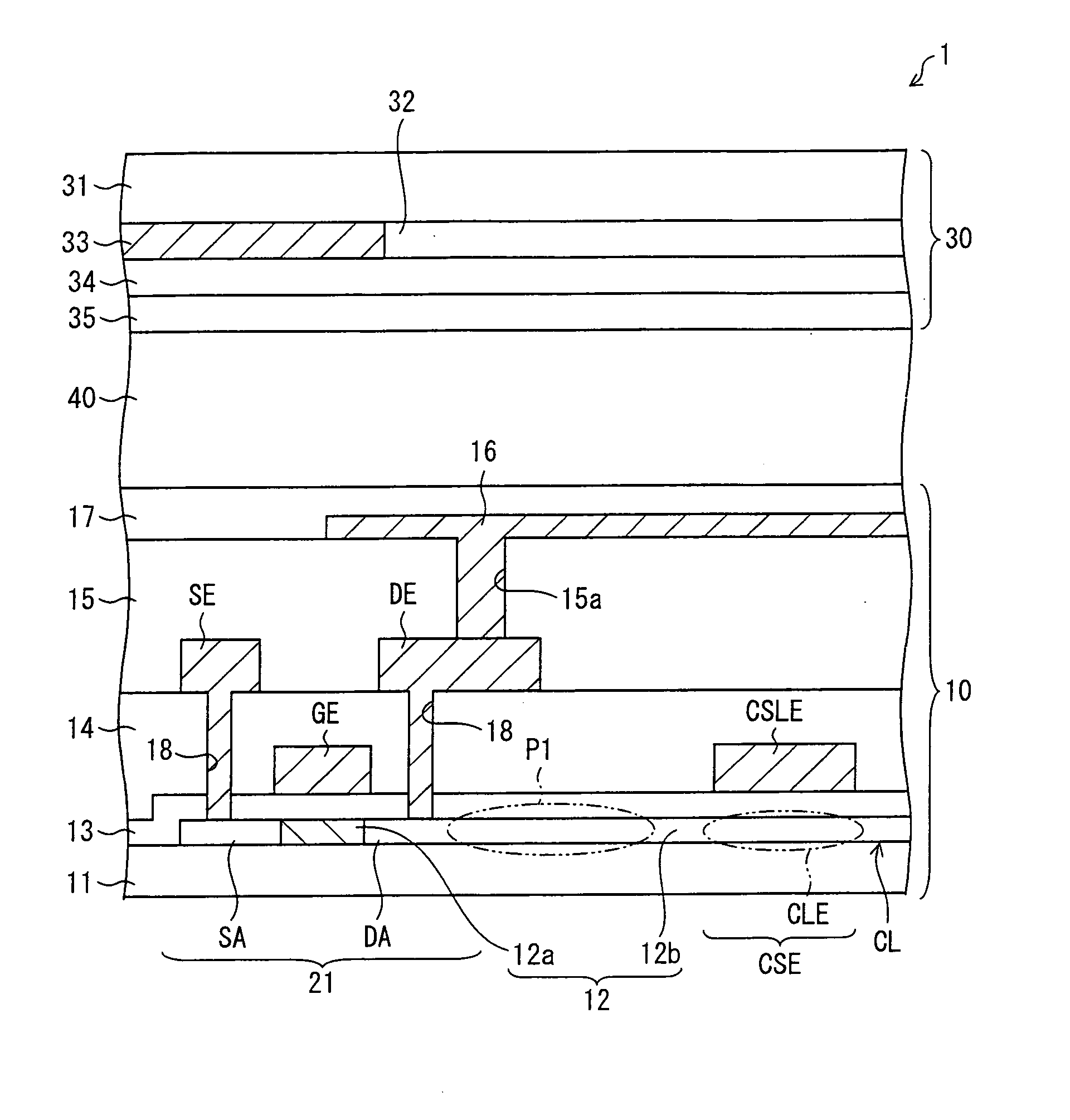 Active matrix substrate, display panel, display device, and electronic apparatus