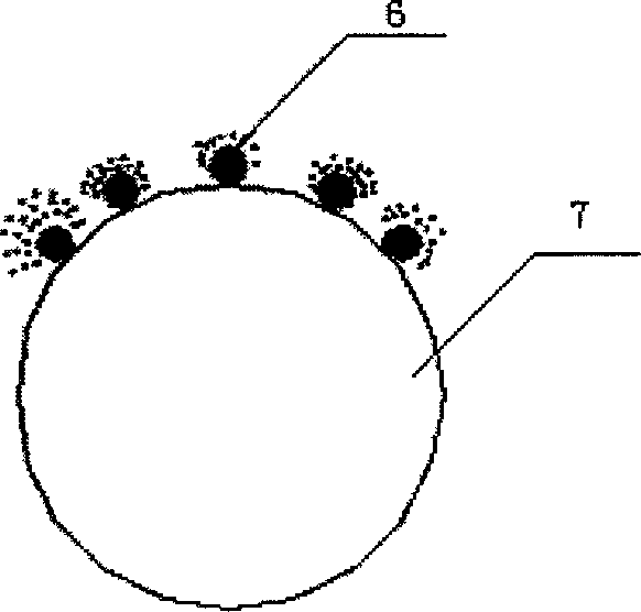 Water filtering device with double-layer filter material,modified filtering material and its preparation method