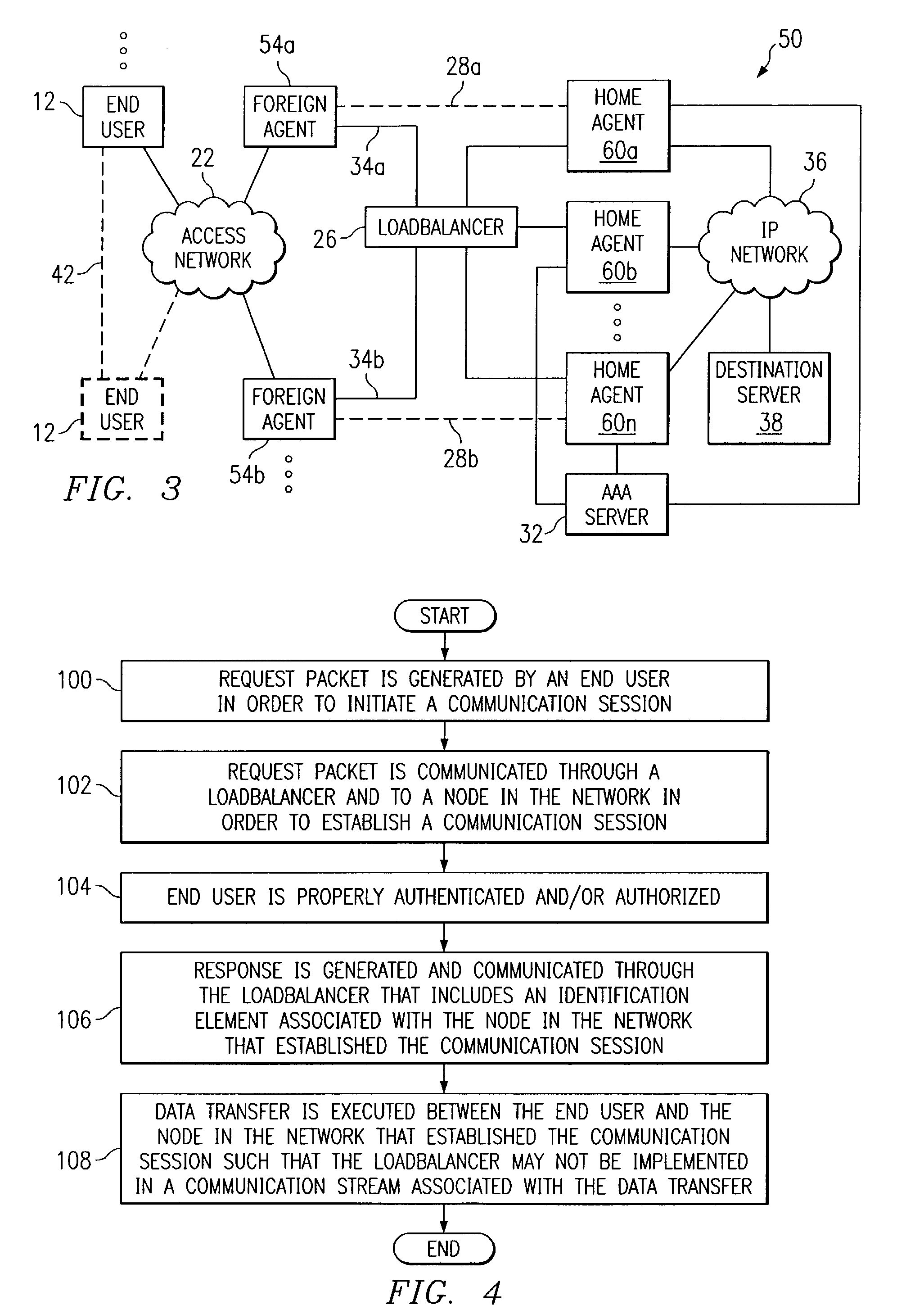 System and method for communicating in a loadbalancing environment