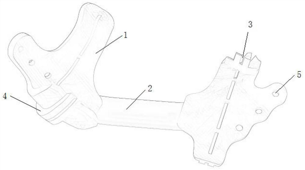 Mandibular osteotomy guide plate capable of retaining apodeum and production method thereof