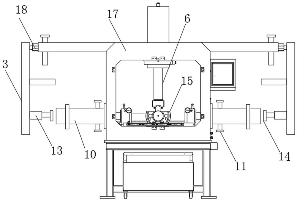 A test device and test method for the safety performance of pre-embedded steel pipes in concrete construction