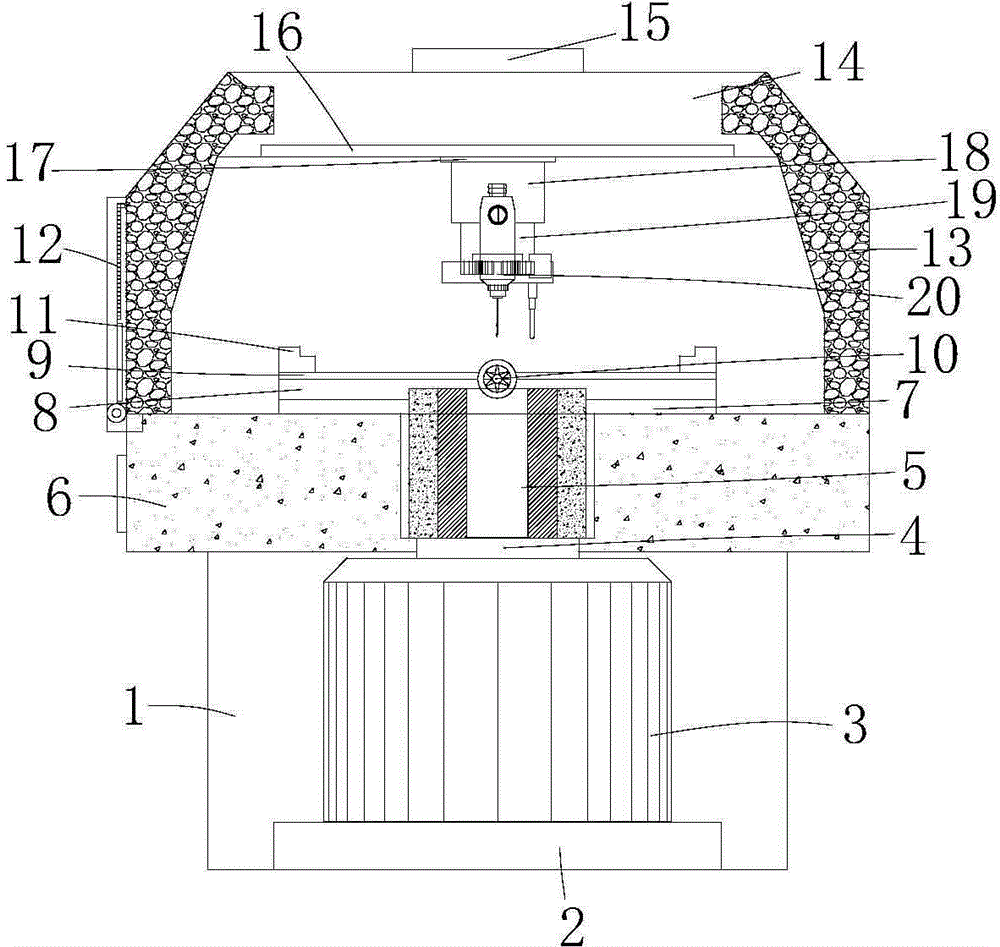 Automatic positioning type air pressure drilling machine