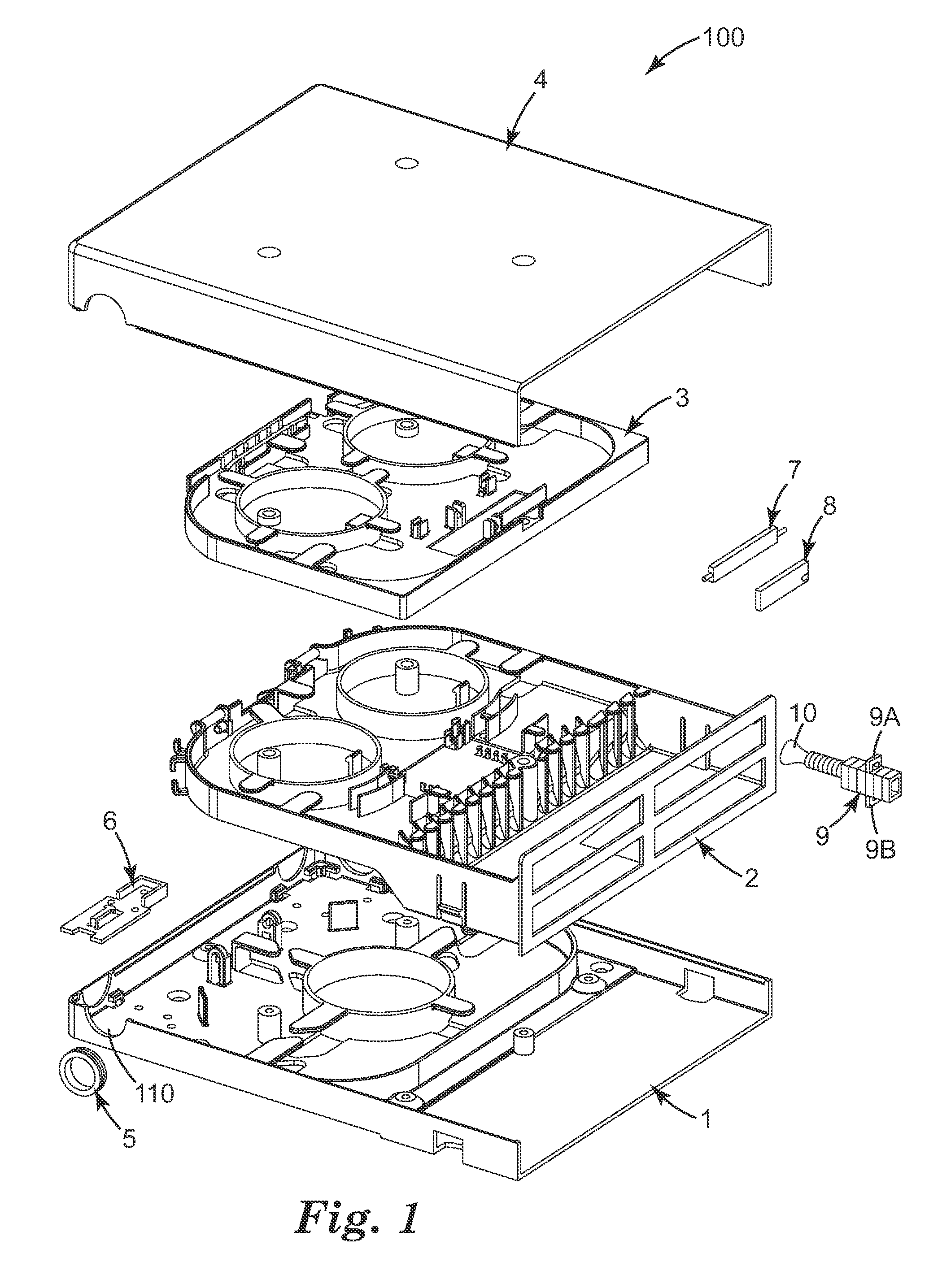 High density fiber distribution hub