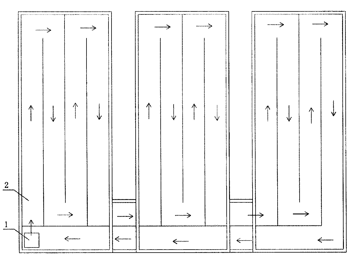 Closed runway pool type photobioreactor