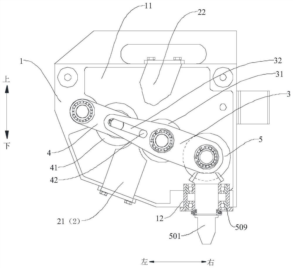 Anchor cable feeding structure and drilling equipment