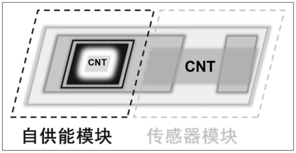 Fabrication method of self-powered gas sensor based on single-walled carbon nanotubes