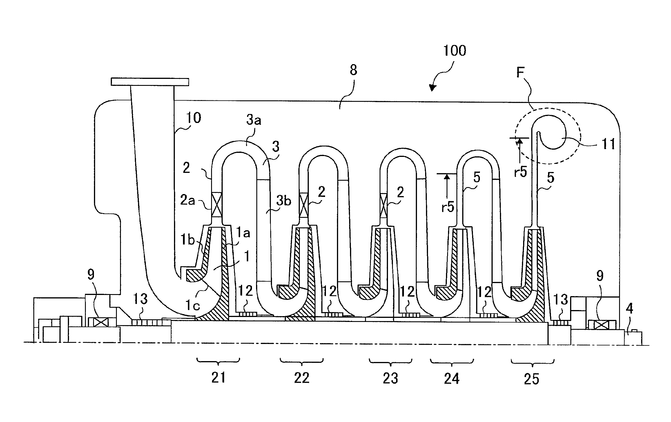 Multistage centrifugal compressor