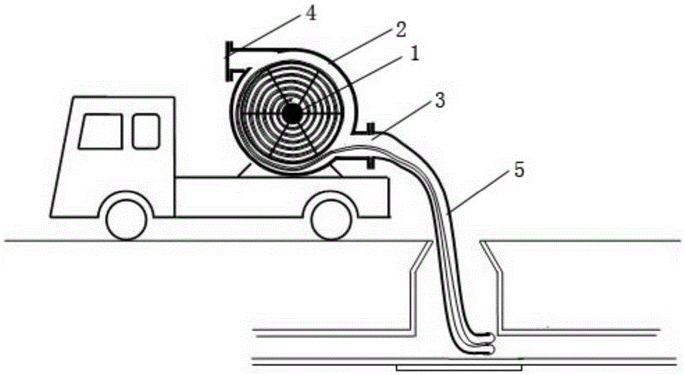 Turnover type repair method for normal-temperature curing lining and turnover device for turnover type repair method