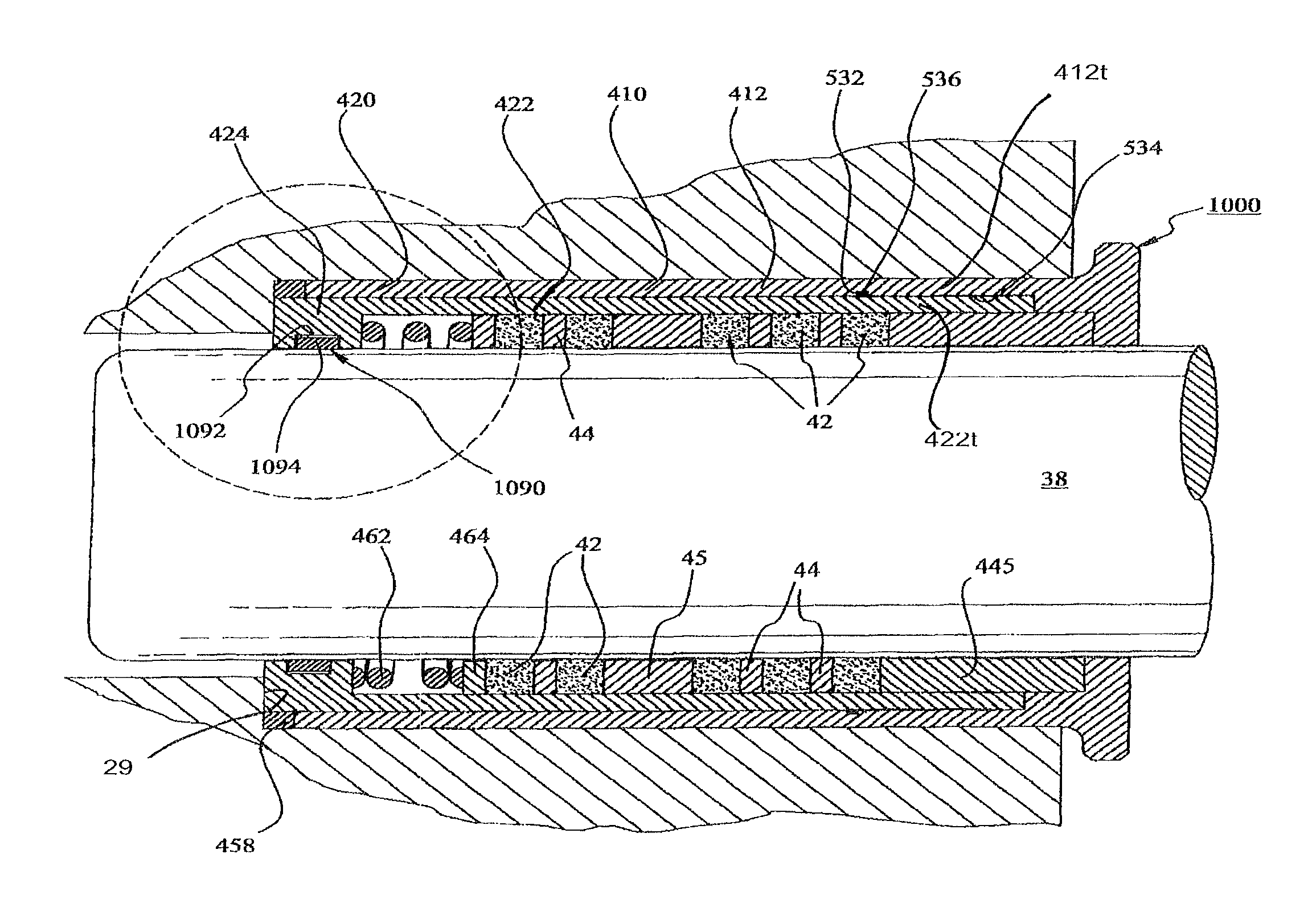 Packing cartridges and pressure-dampening elements for plunger-type pumps