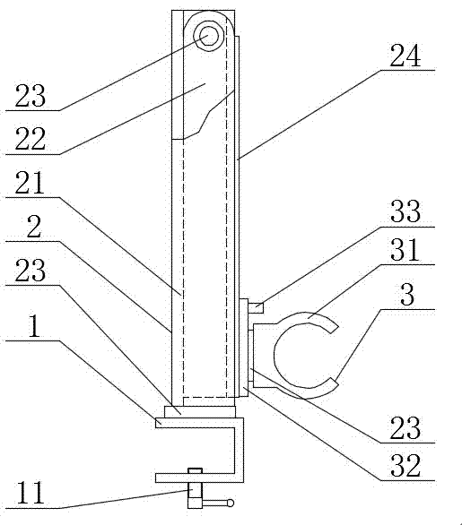 Lamp light support frame for electric power urgent repair at night