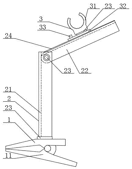 Lamp light support frame for electric power urgent repair at night