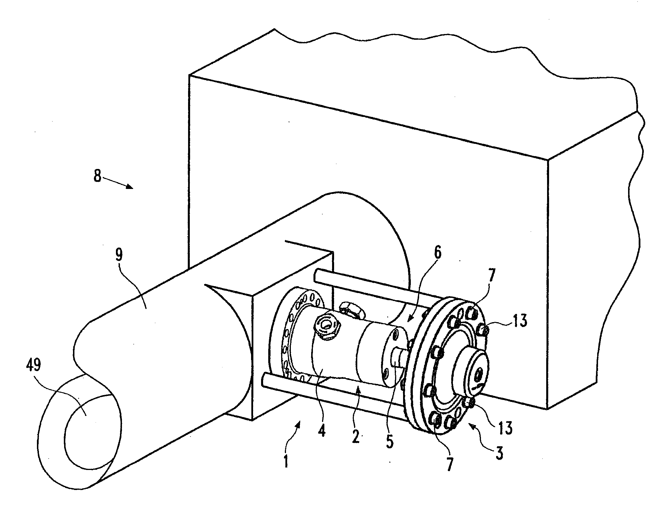 Device for supplying a fluid for explosion forming