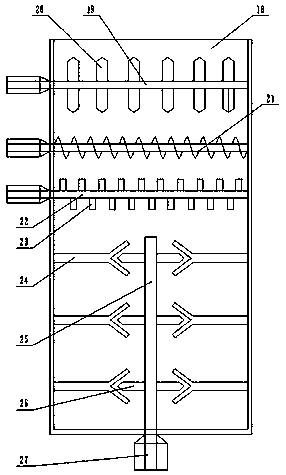 Buried rubbish collecting device