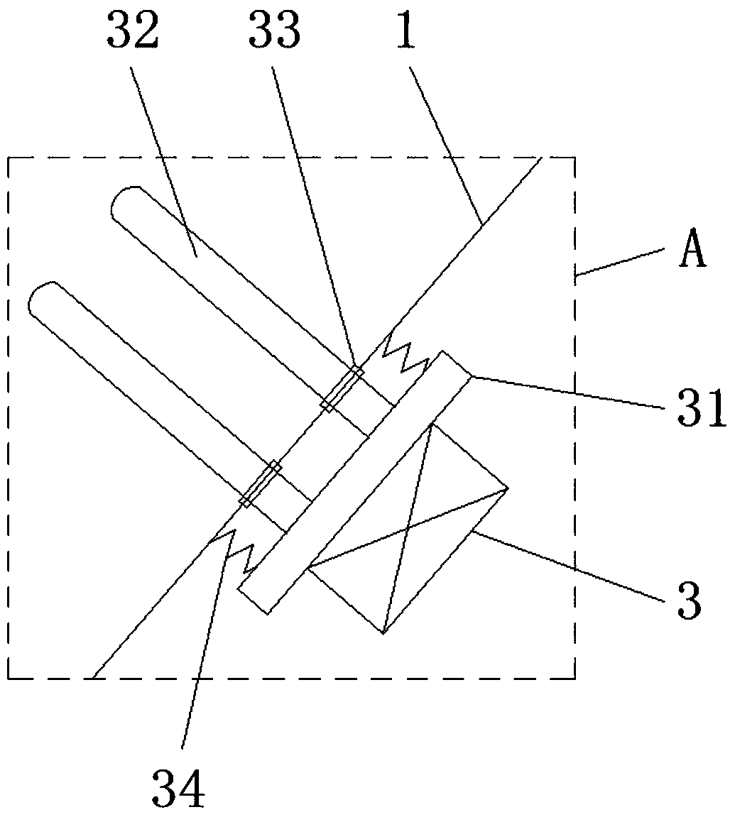 Device for solving powder material coking arch