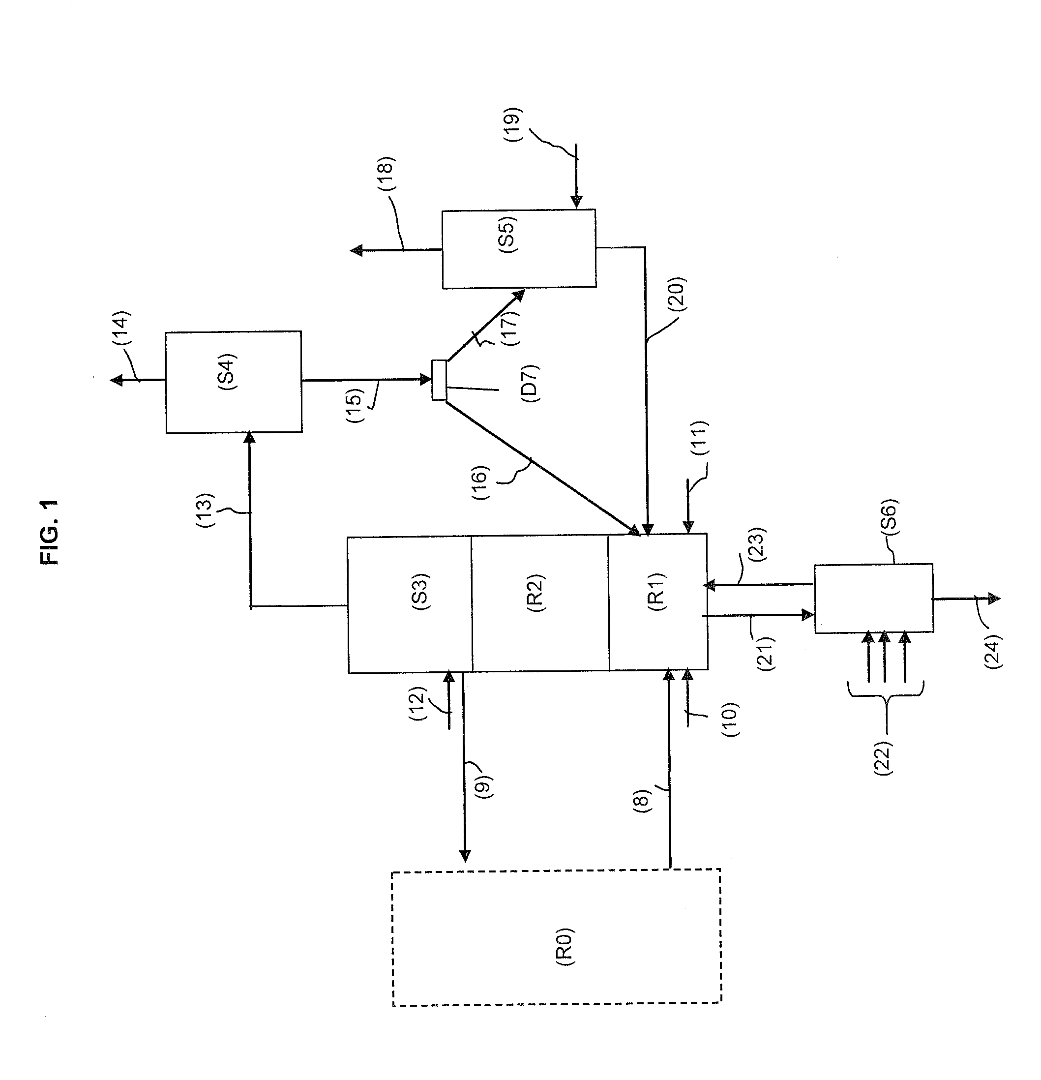 Chemical-looping combustion method with ashes and fines removal in the reduction zone and plant using same