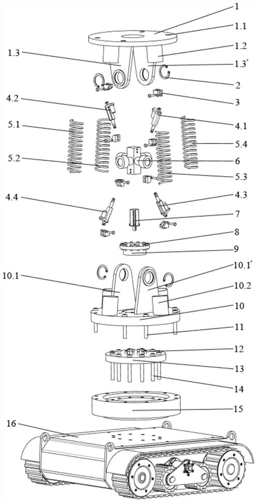 A foot mechanism of a walking polar scientific research robot