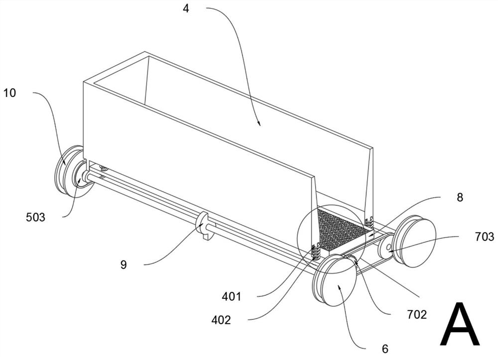 A homogenized and subdivided automatic rail-type seed sowing device