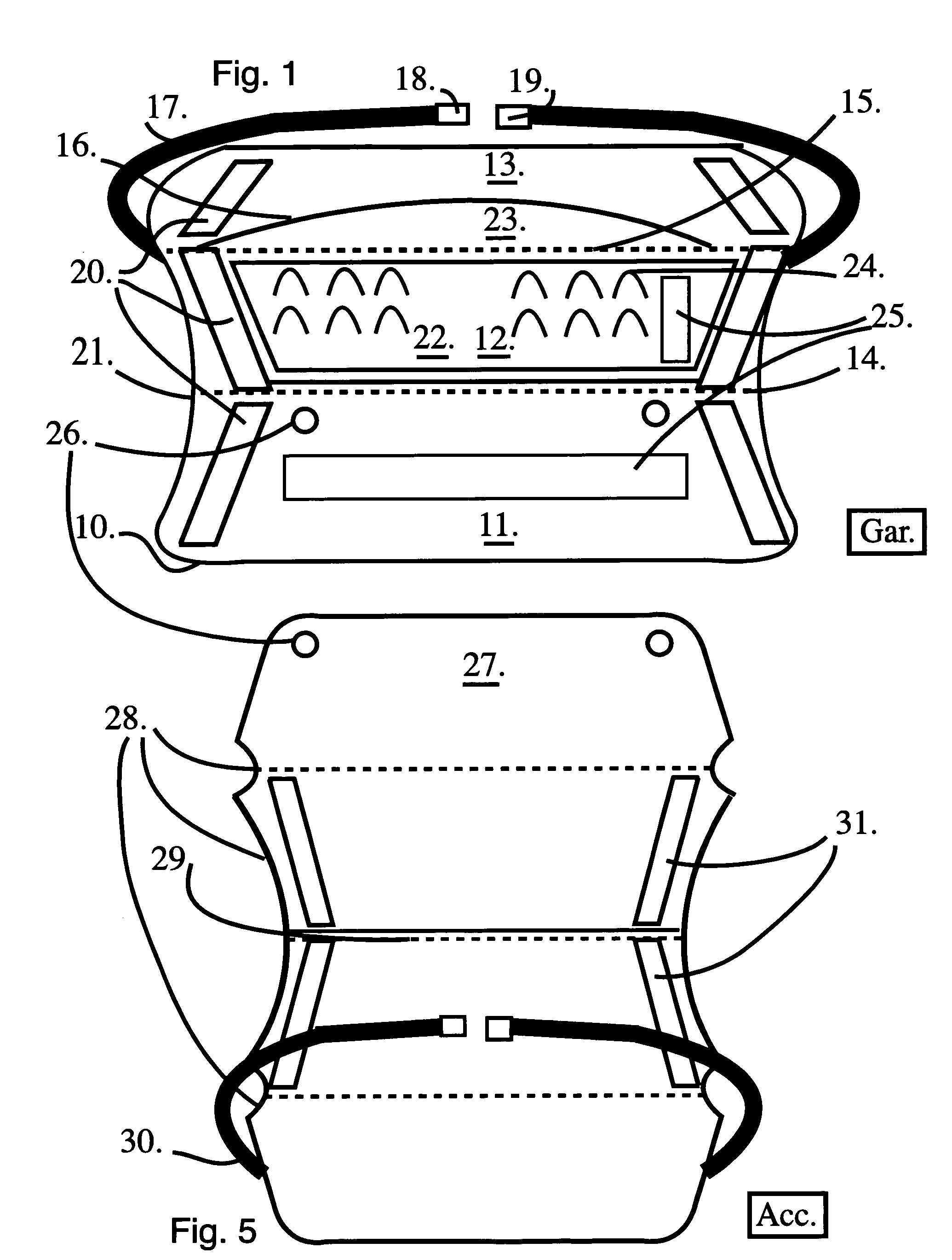 Combination waist pack which unfolds providing a garment and a protective accessory providing comfort and protection to combined parts of a person for use in outdoor sports and recreation