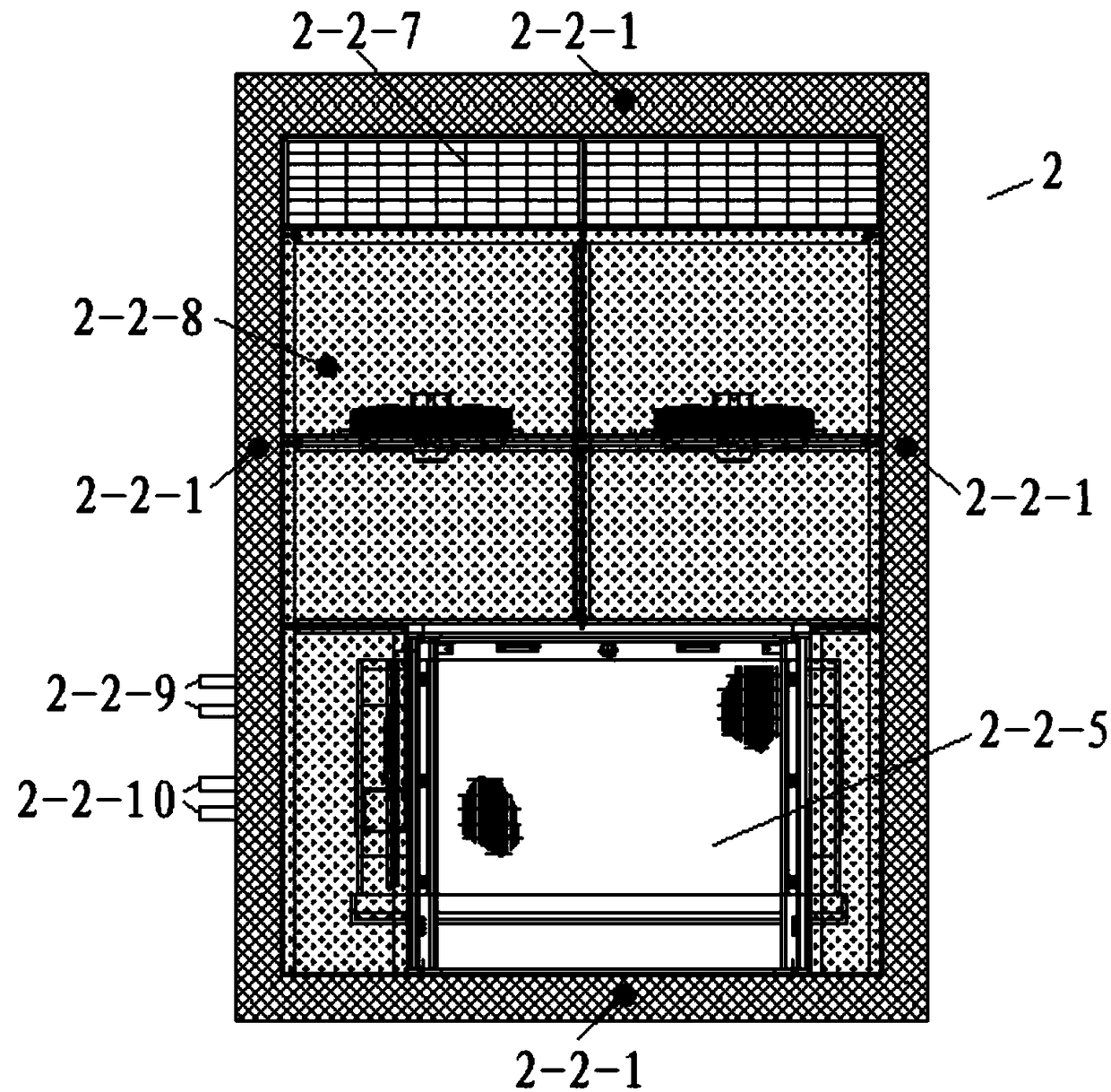 Tail end module for modular combined ice chest and ice chest