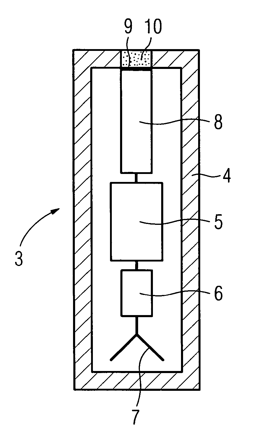 Method for obtaining medically relevant data from the gastrointestinal tract of a human or an animal and measuring probe suitable therefor