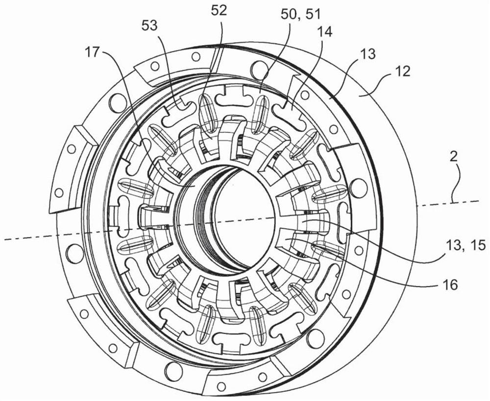 Hybrid module and drive device for motor vehicle