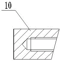 Press quenching machining tool with detection and circular ring part limiting devices