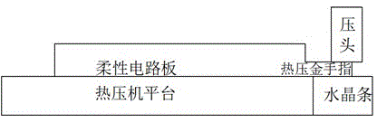 Modifying method for hot pressed golden finger warping of repaired flexible printed circuit board