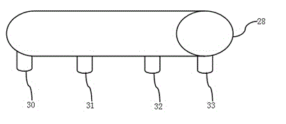 Drip irrigation device with drip irrigation belts