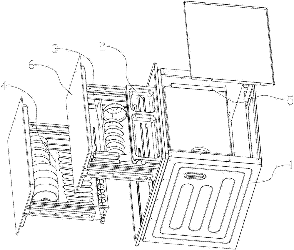 Embedded disinfection cabinet