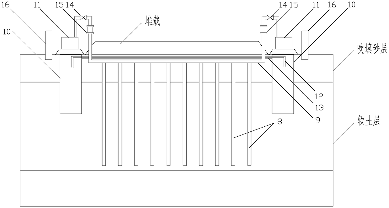 Plastic drainage board and construction method for soft soil foundation drainage consolidation