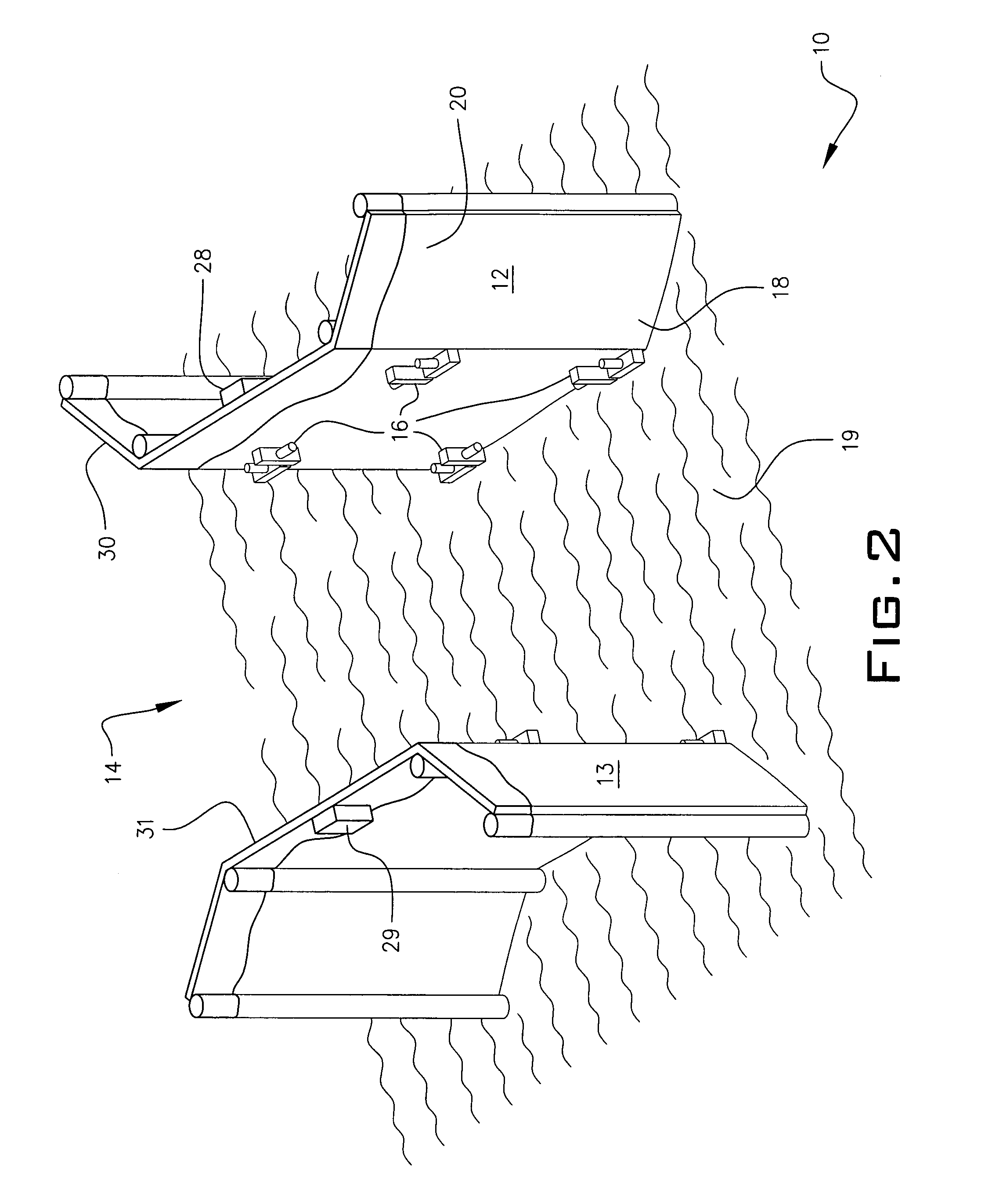 Underwater exterior ship hull imaging system employing a remote microprocessor controlled acoustic transducer array