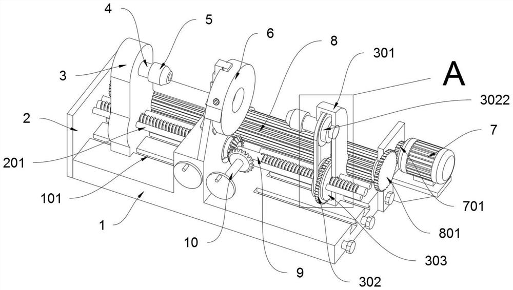 Double-head coaxial boring and milling machining device for machining