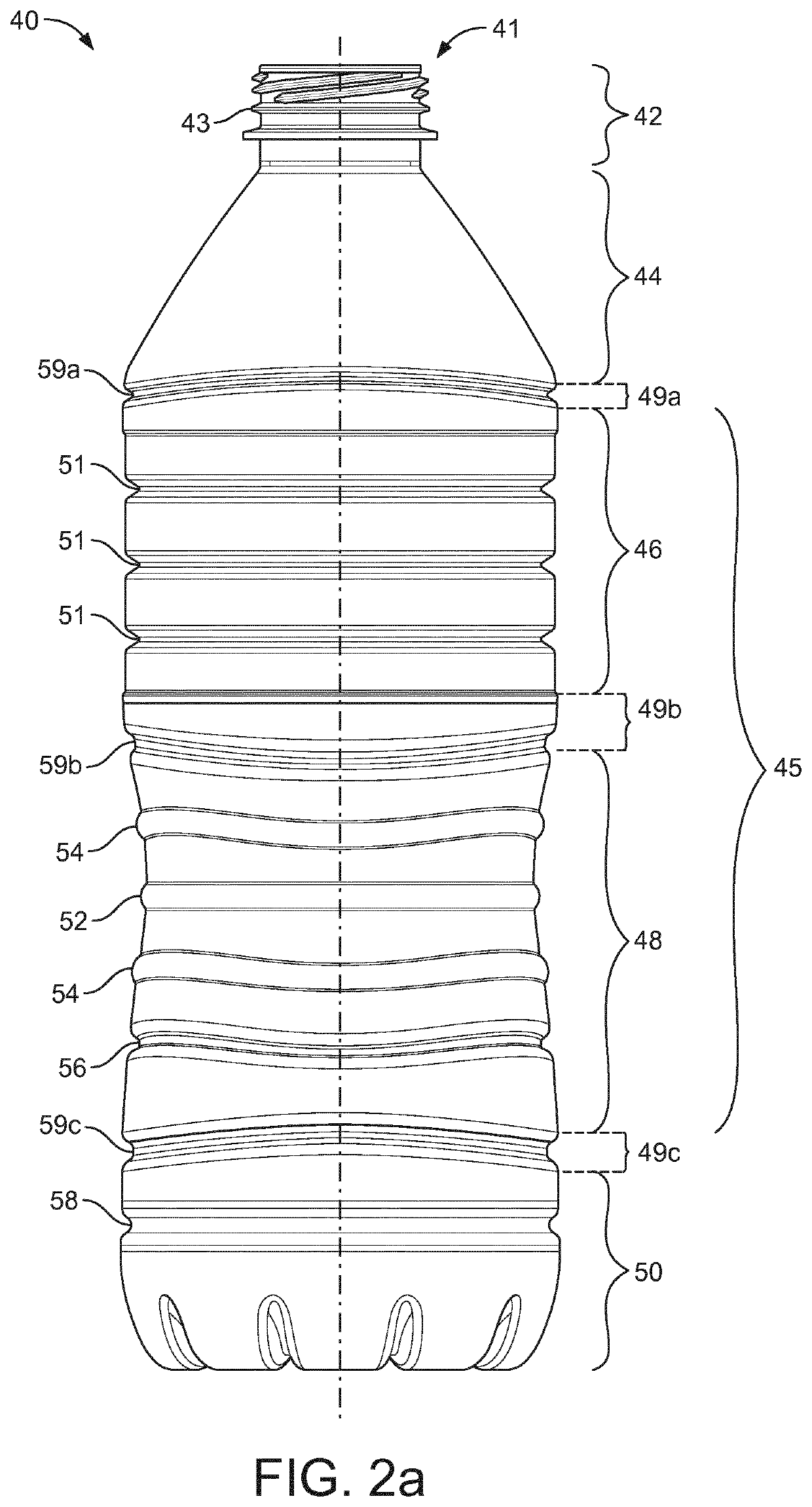 Bottle with grip portion