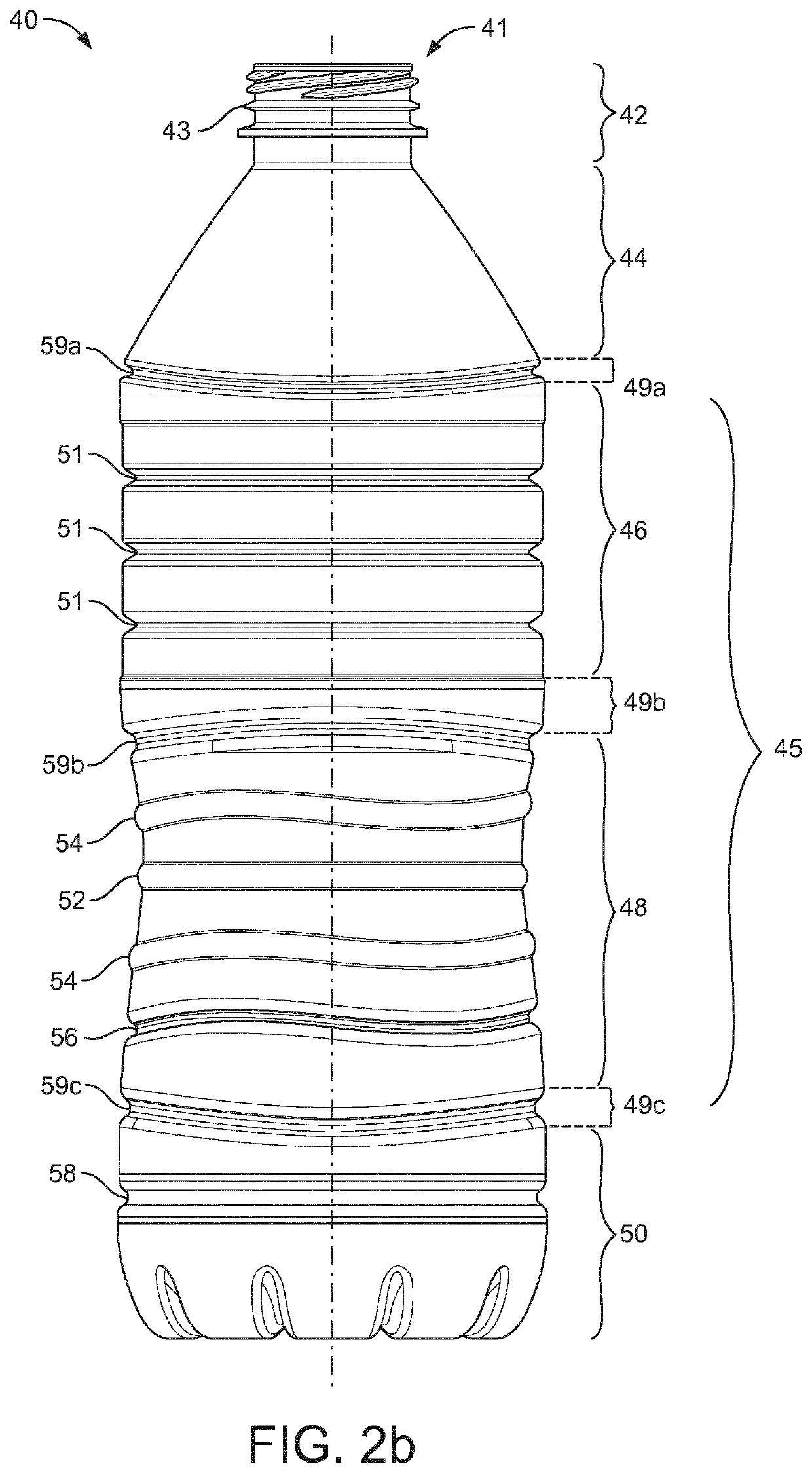 Bottle with grip portion