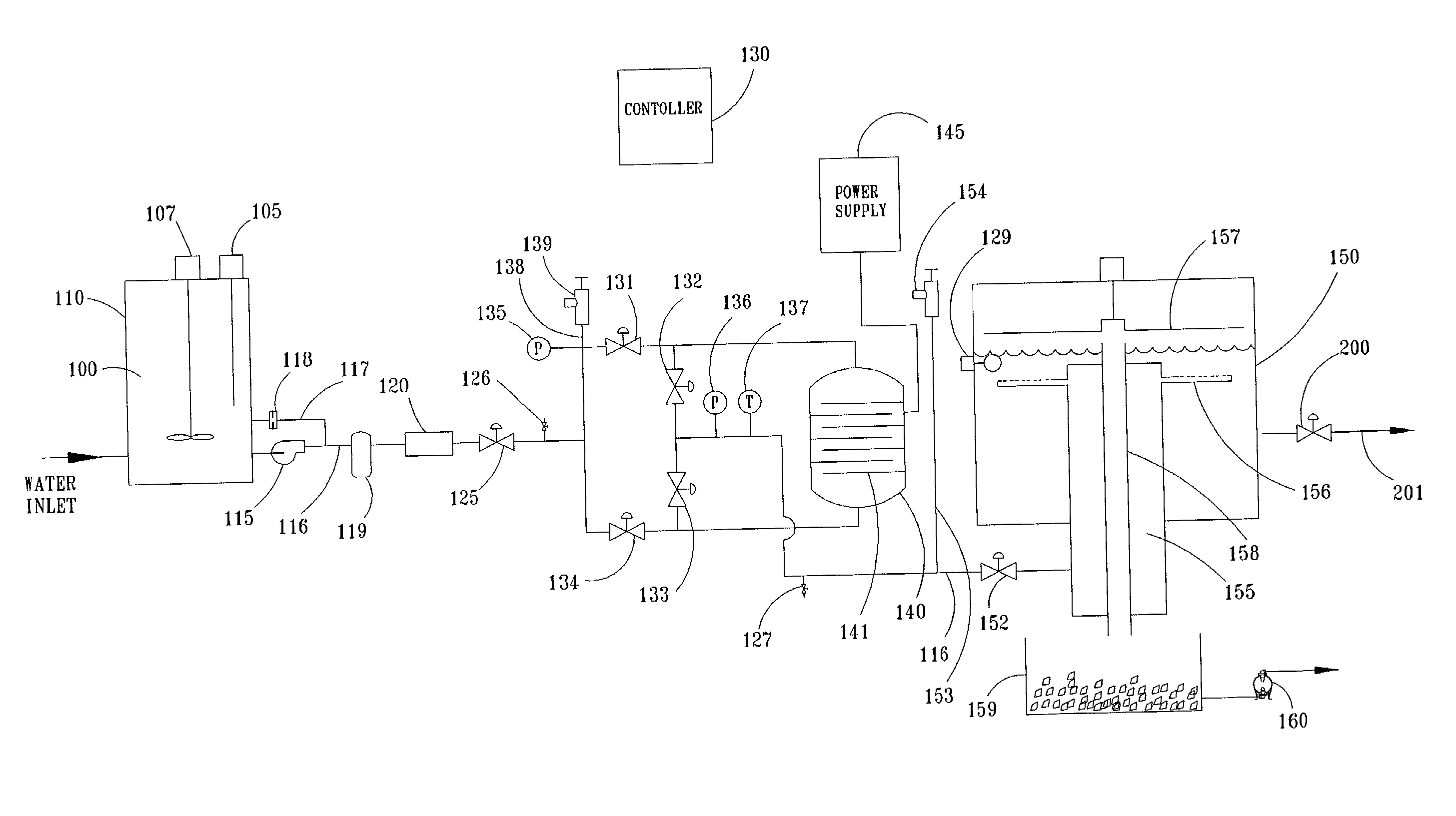 Process for electrocoagulating waste fluids