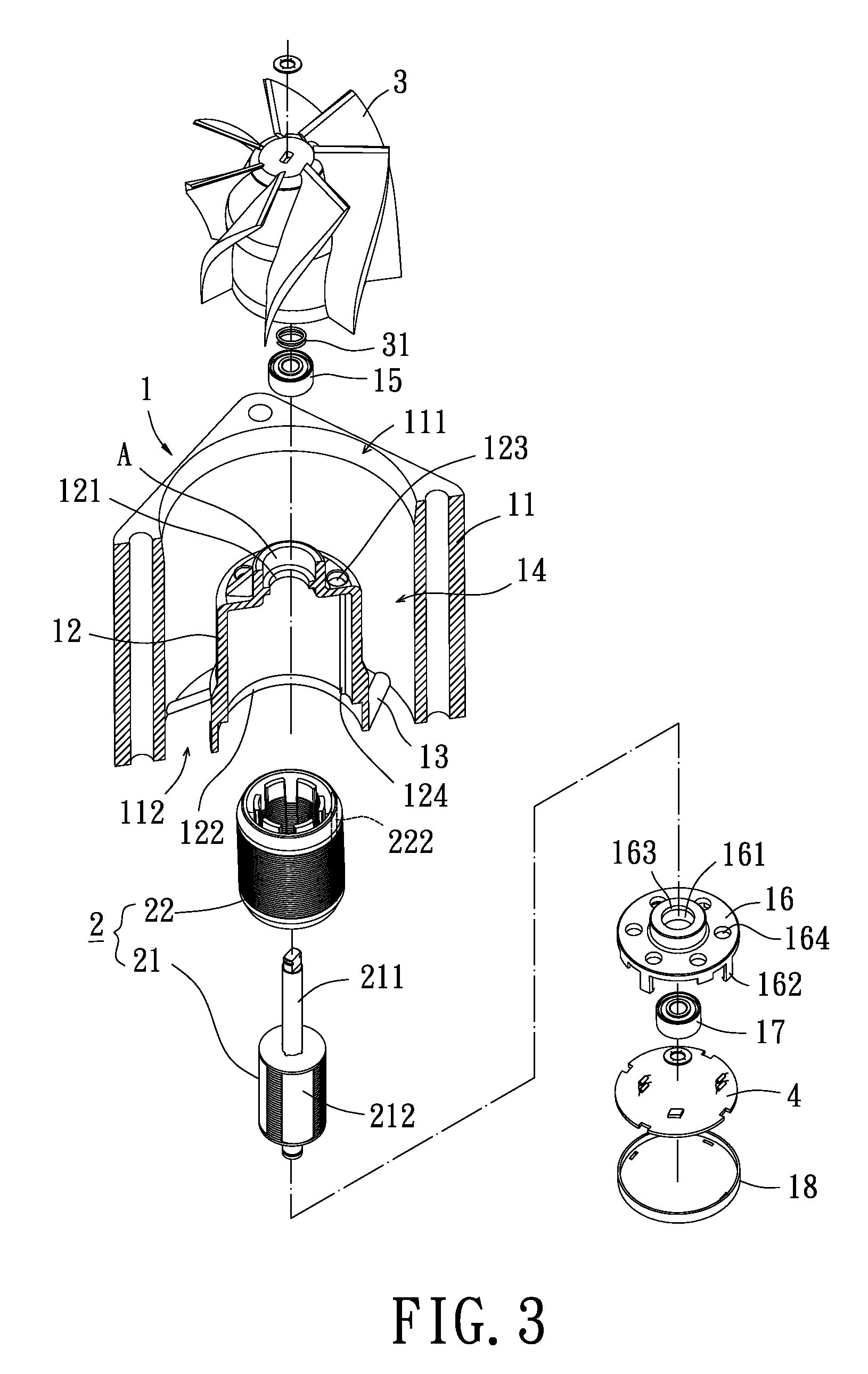 Heat dissipating fan