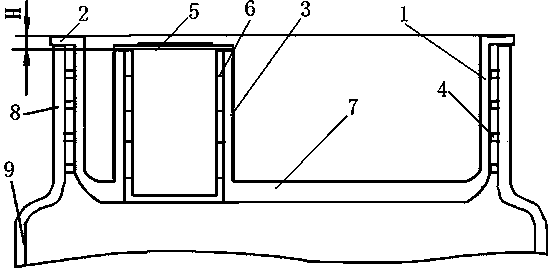 Wine pouring device with inner seal for wide-mouthed ceramic wine bottle and wine pouring method