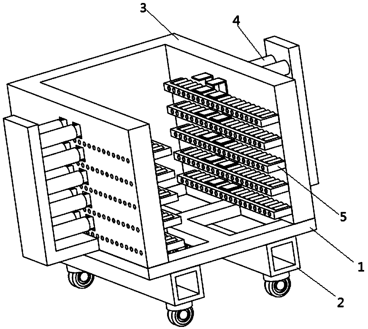 A device for improving the precision of photovoltaic module framing and its application method