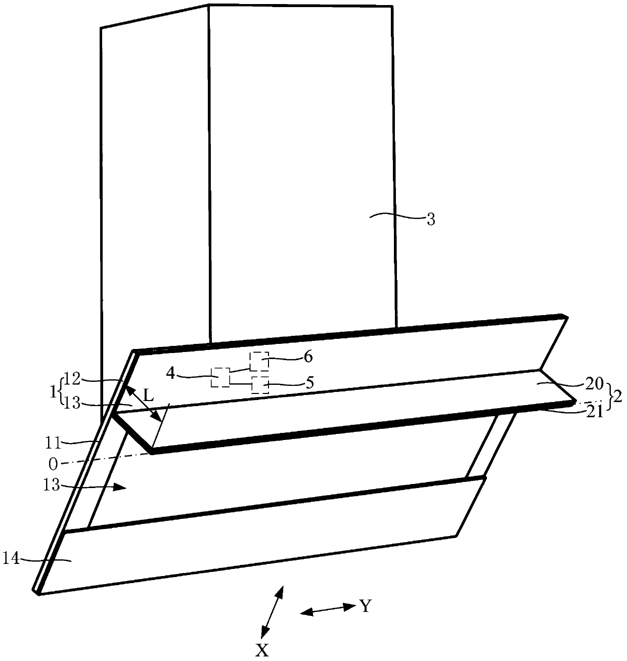 Side suction range hood