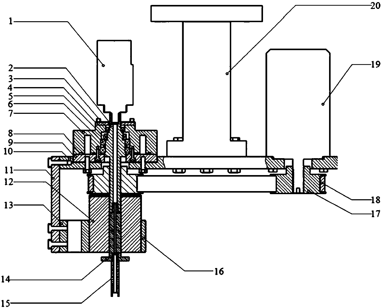 Electric spark machining device and electric spark machining tool based on motion arc