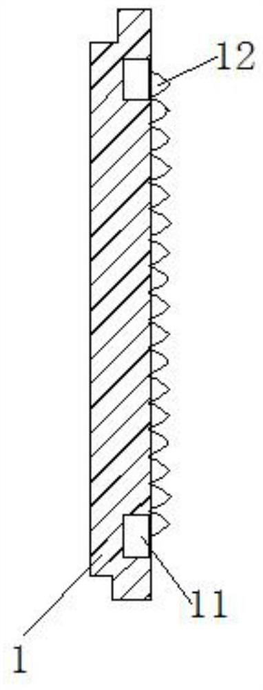 A sampling piece for resistance online moisture meter