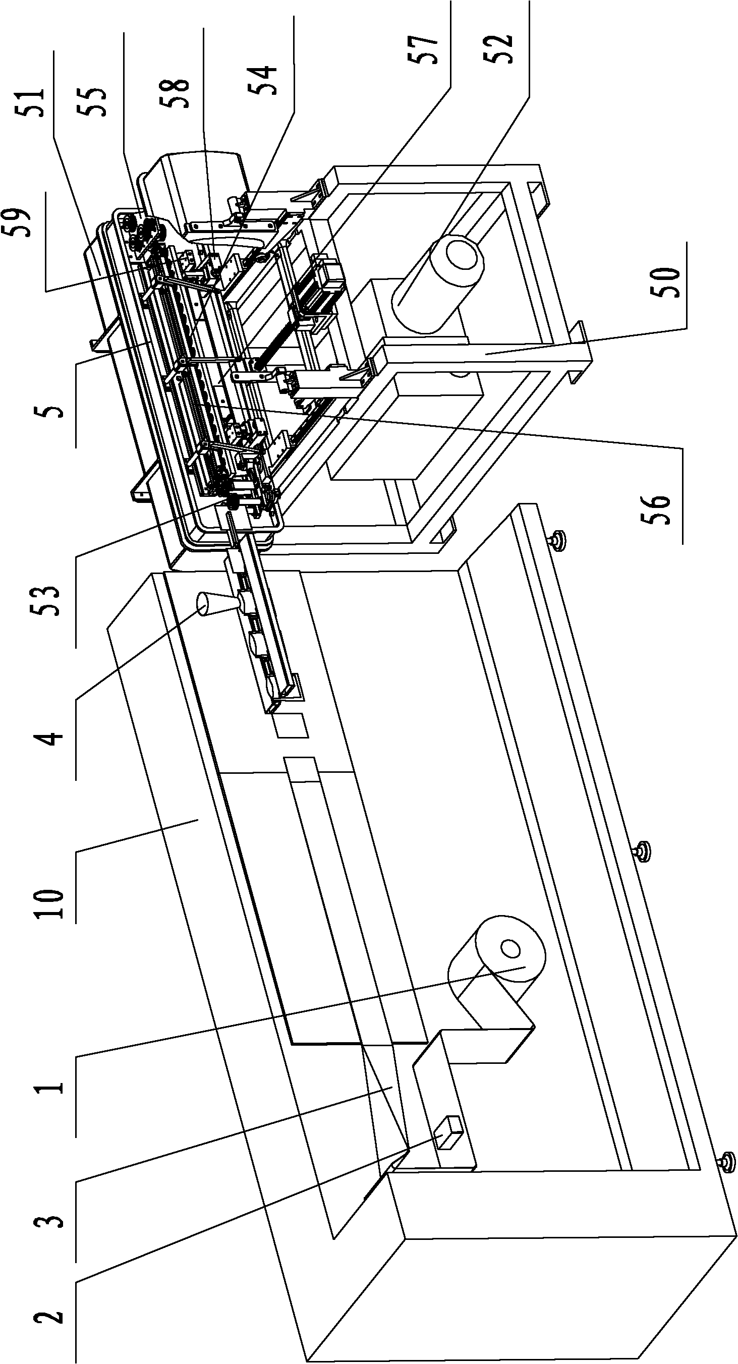 Traction mechanism for full-automatic vacuum packing machine