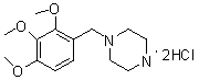 Novel synthesis path of trimetazidine hydrochloride