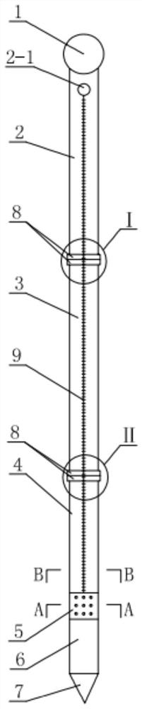 Sandy riverbed sediment pore water collecting device and manufacturing method thereof