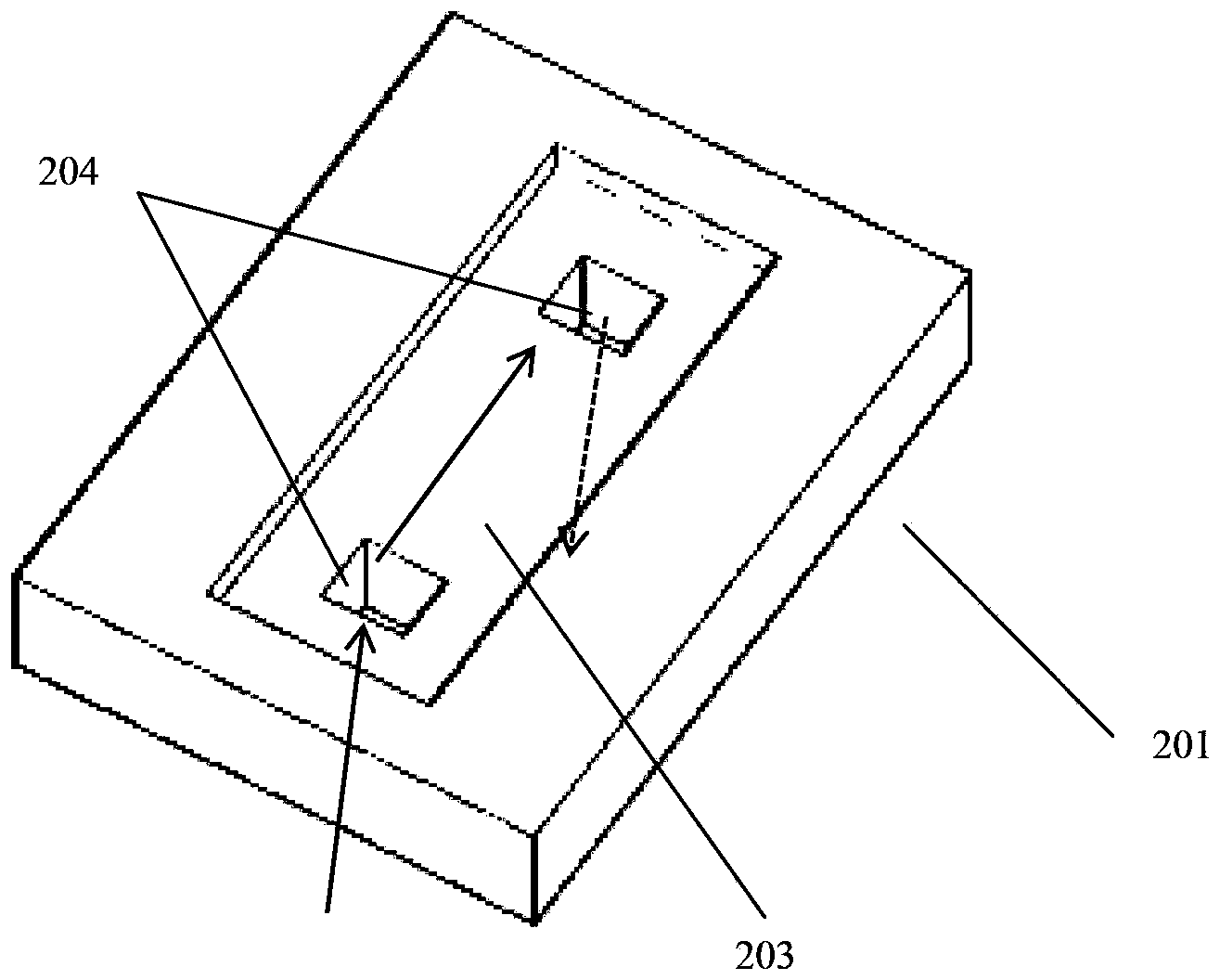 Microfluidic device for fluid detection and method for making the same