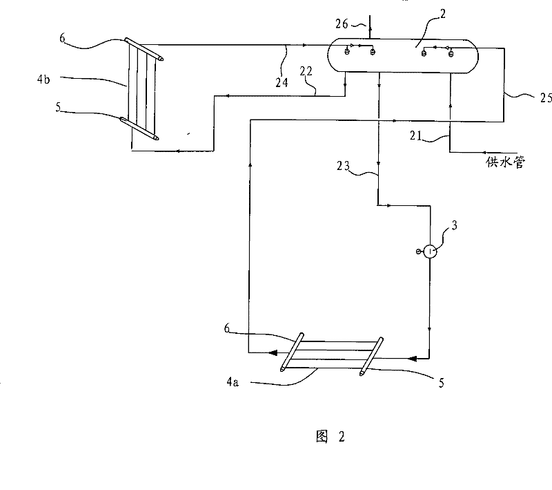 Exhaust-heating boiler