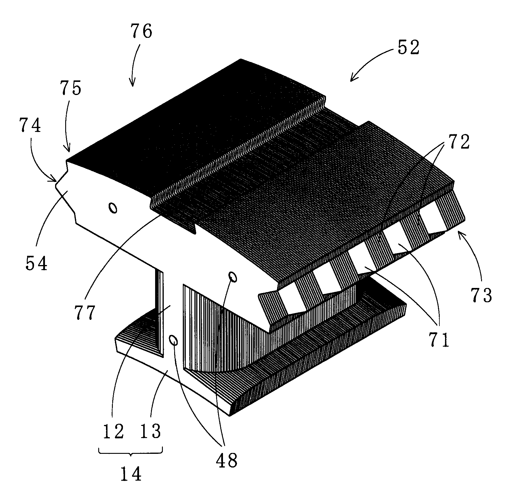 Laminated core and method for manufacturing the same