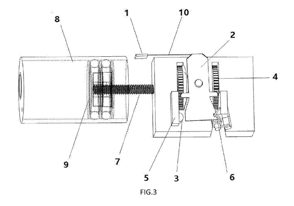 Unilateral driving mechanism for a portable infusion system