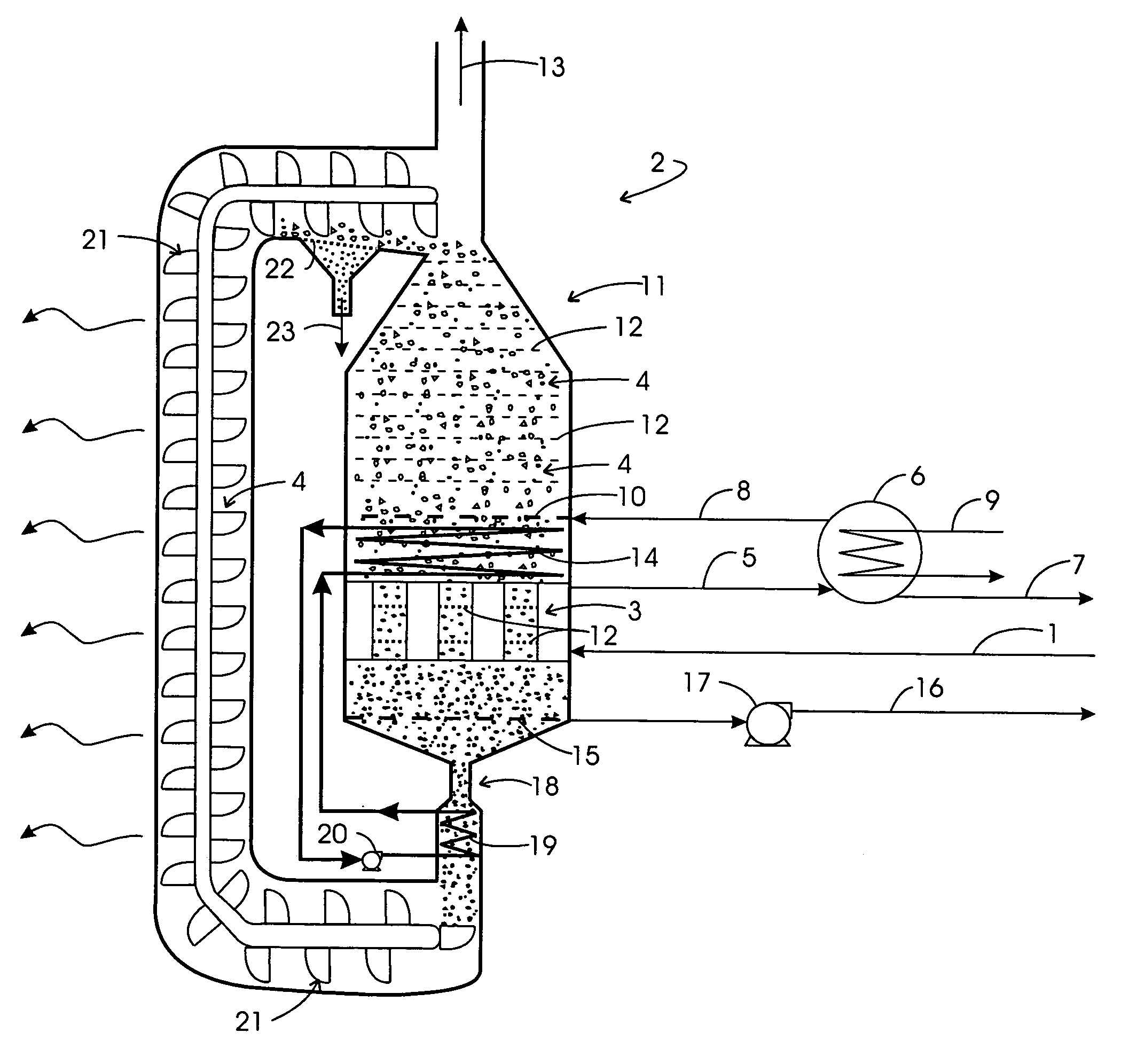 Temperature swing adsorption system