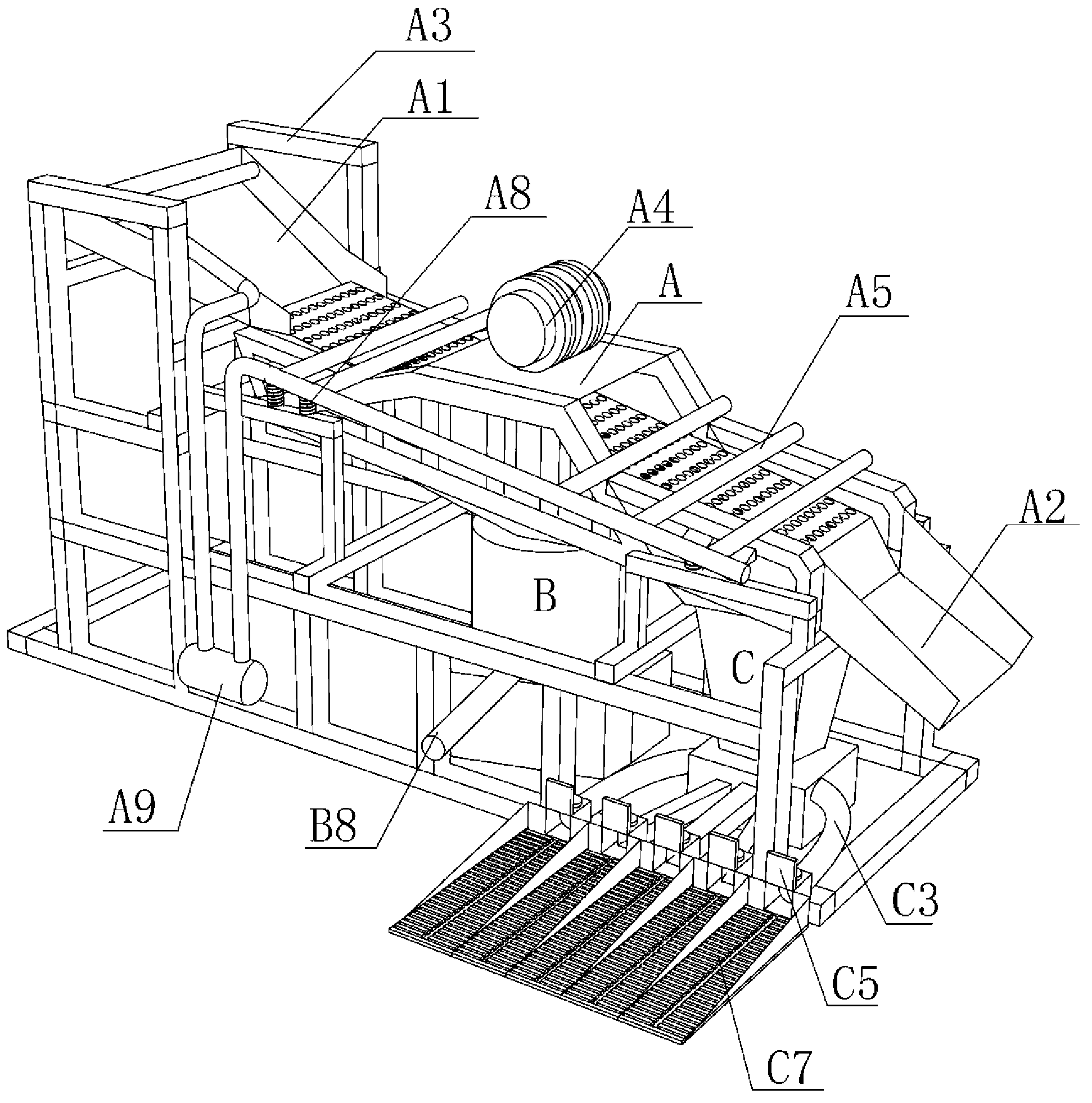 Beneficiation machine set